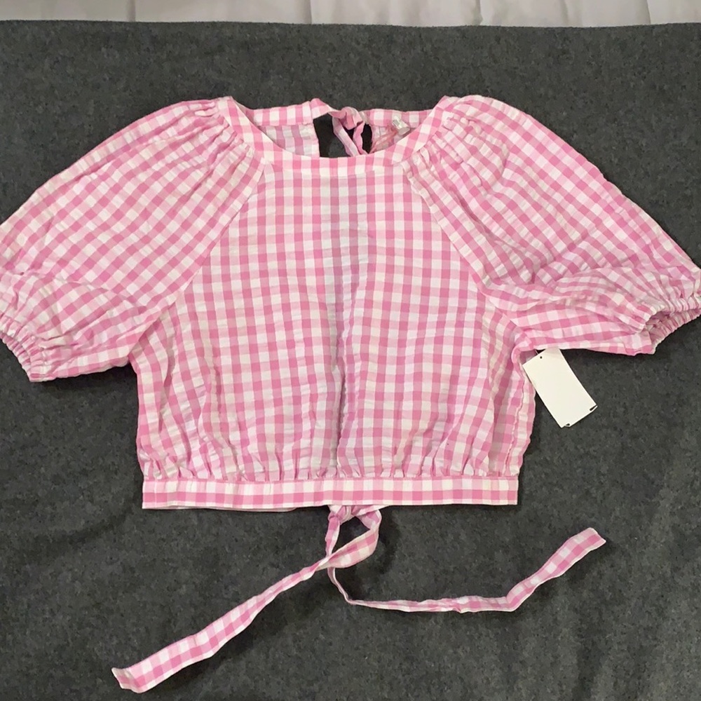 BP crop top open back.
